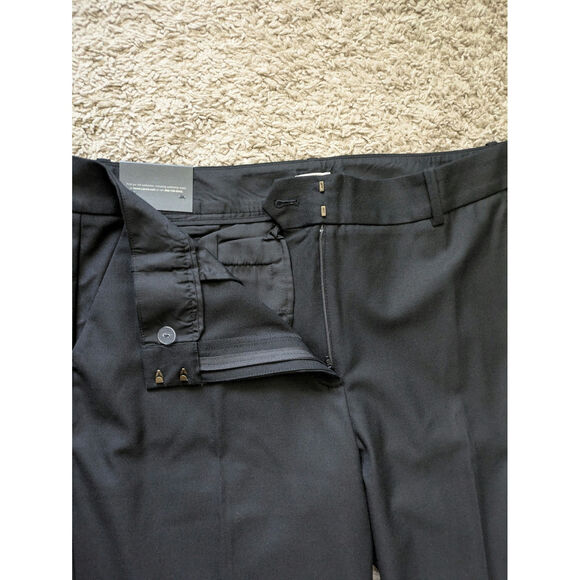NWT J.Crew Trouser Pants Women 14 Black Wool Blend Stretch Career Work Old Money - Picture 7 of 7